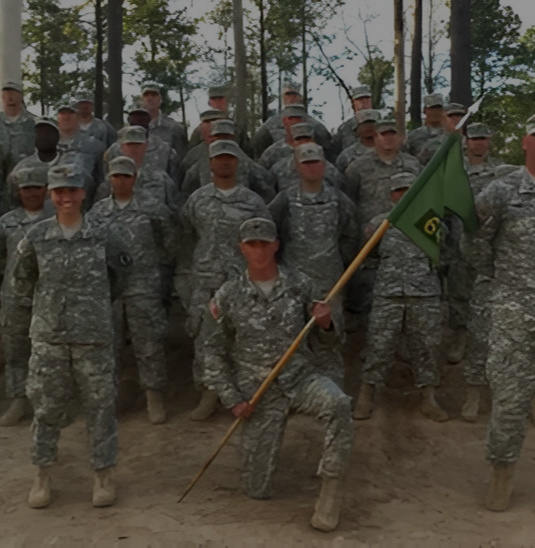 A group of soldiers in uniform standing together.